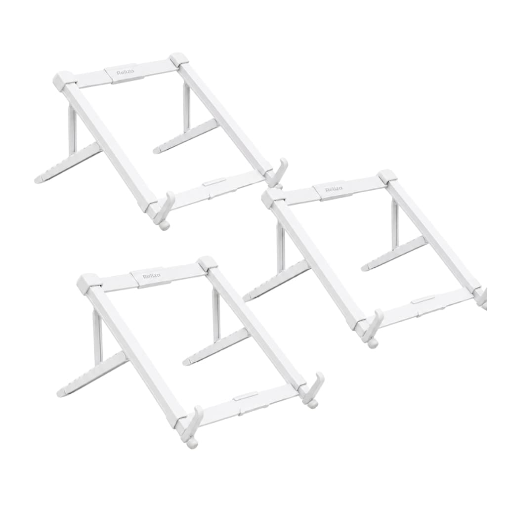Kit 3 Suportes para Notebook Leptop Branco com 5 Níveis