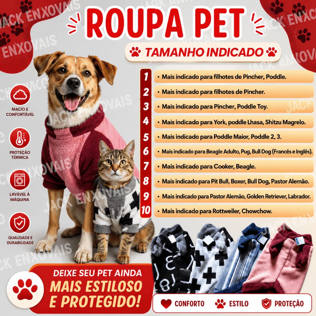 ROUPA PET,PARA CACHORRO E GATO EM MANTA SOFT,ROUPINHA QUENTE CONFORTÁVEL