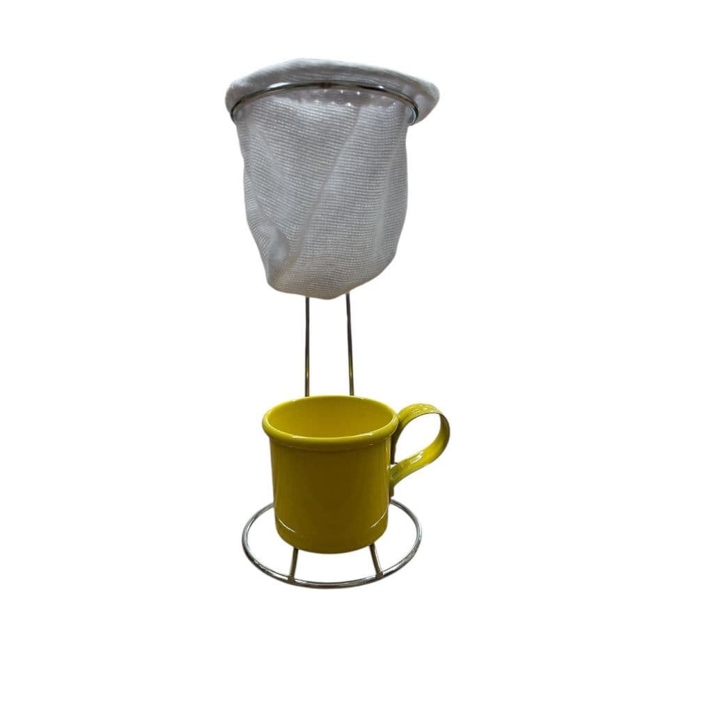 Mini Coador de Café Individual Com Suporte De Madeira Ou Metálico