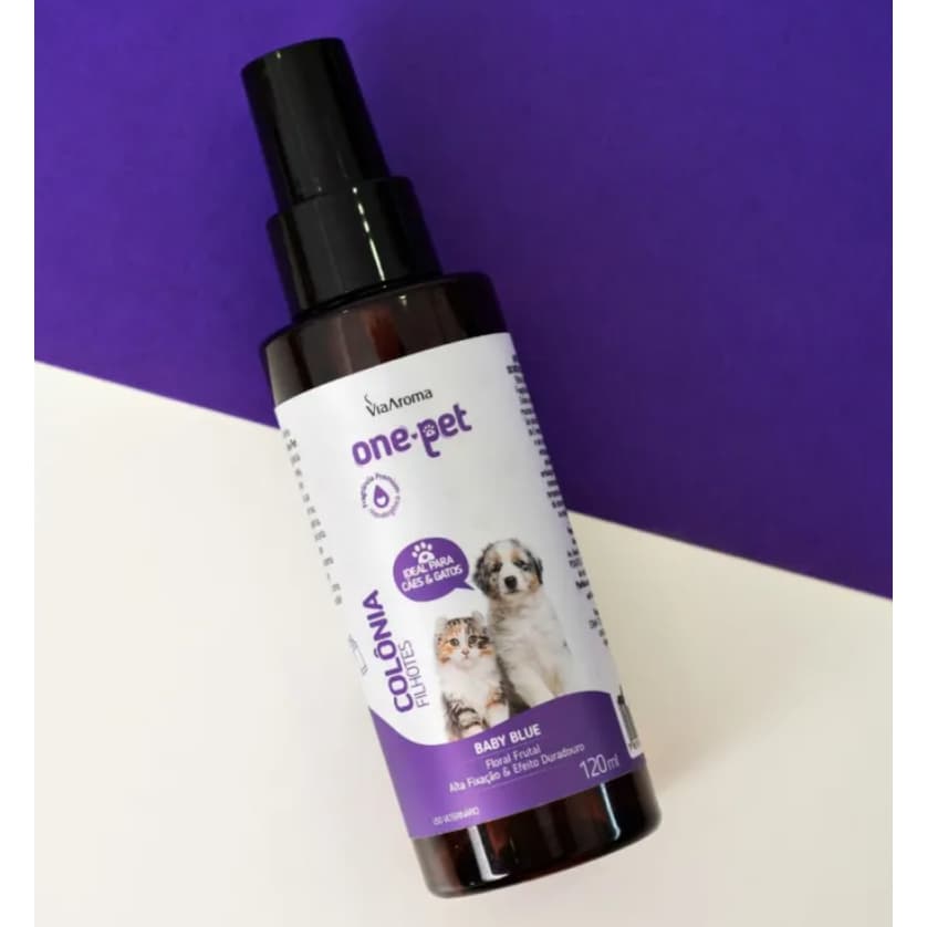 Colônia Pet Via Aroma - Filhotes, machos e fêmeas - Perfume para pet - Cães e Gatos