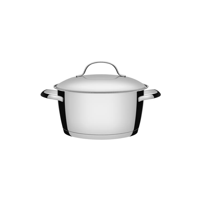 Caçarola Funda Panela Aço Inox Tramontina 20cm Fundo Triplo Inox