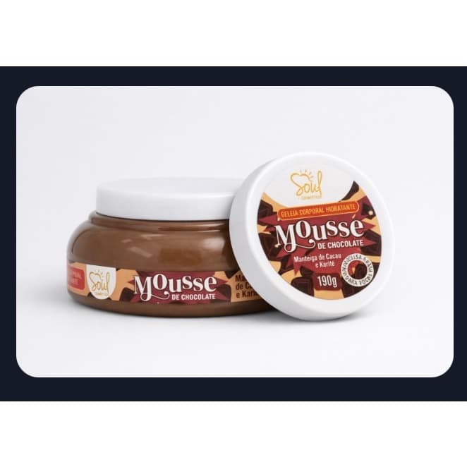 Geleia Corporal Hidratante Mousse de Chocolate 190g Soul Cosméticos Original