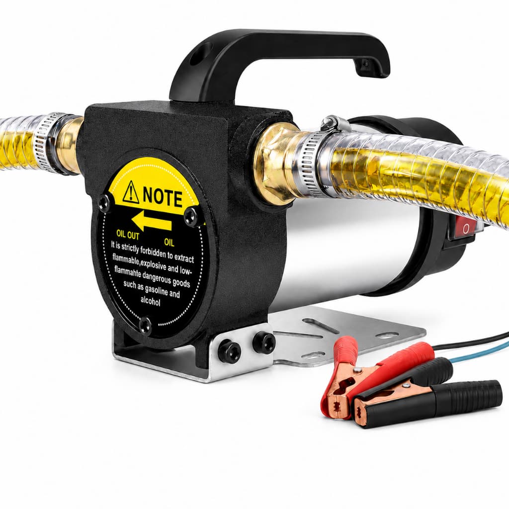 Bomba Elétrica de Óleo 12V 24V 220V Para Transferência de Diesel e Óleo, Alta Vazão 50-60L/min Portátil