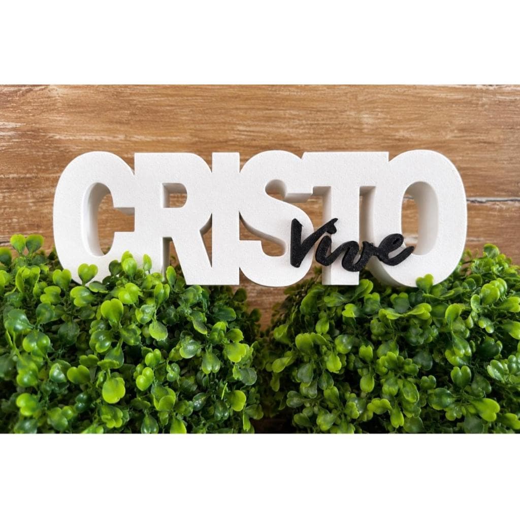 Placa Decorativa CRISTO Vive - Design Minimalista e Elegante