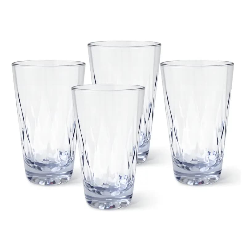 Kit 4 Copos Premium Resistente Plástico 300ml