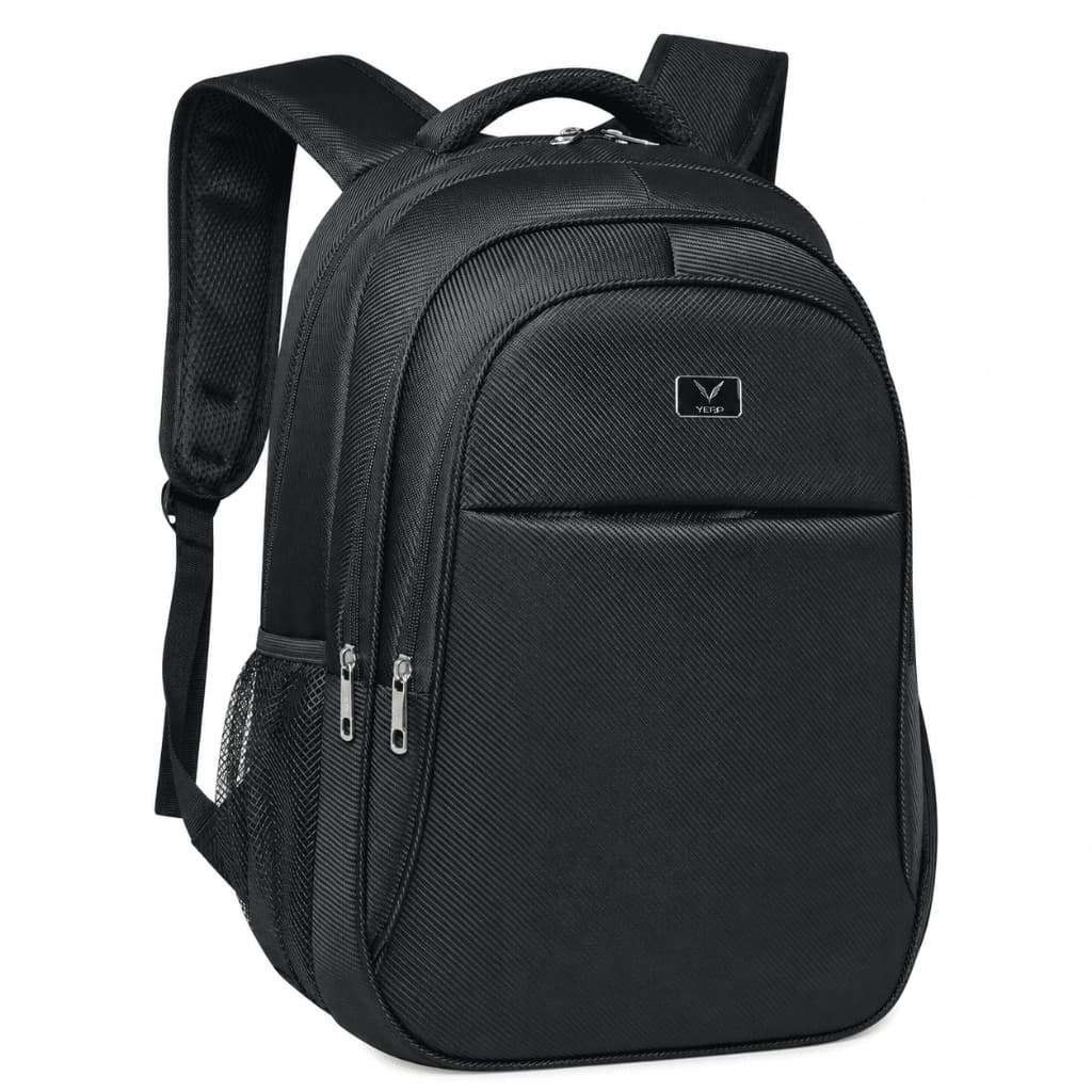 Mochila Notebook Yepp 25L Reforçada Preta 4 Compartimentos Alças Acolchoadas Faculdade Trabalho