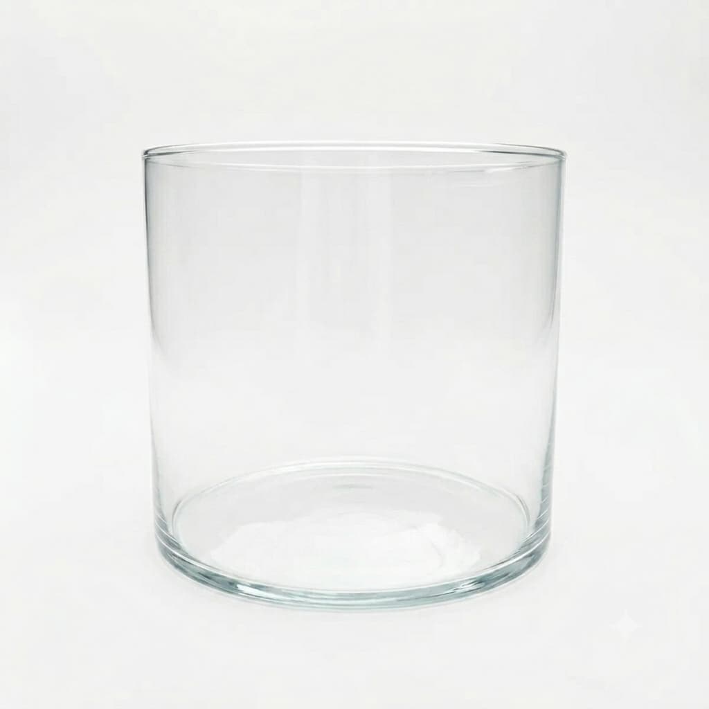 Vaso Tubo De Vidro Transparente Cilindro 20x14cm (Promoção)