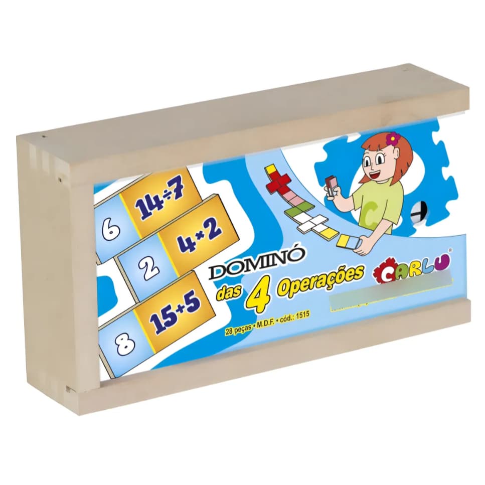 Jogo Dominó Brinquedo Pedagógico - Carlu Brinquedos