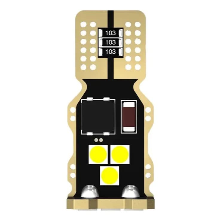 Kit Lampada Automotiva De Led T10 Super Branca Pingo Premium