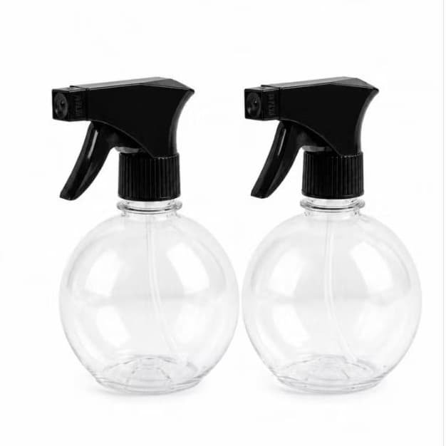 Kit 2 Frascos Borrifador Pulverizador Spray 300ml para Plantas Limpeza Barbearia Multiuso