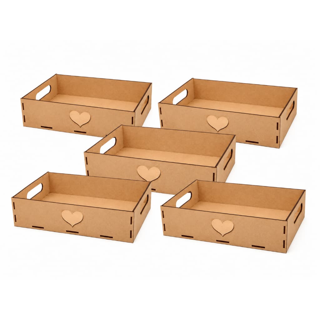 Kit 5 Bandeja Decorativa Mdf Presentes Datas Comemorativas