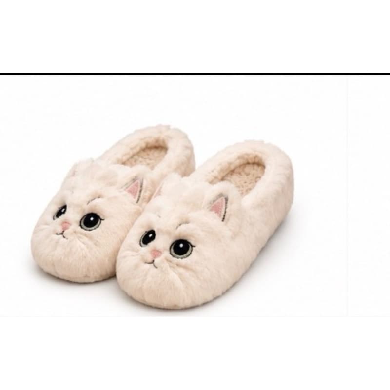 Pantufa Gatinho de Pelúcia Feminina | Super Macia, Quentinha, Antiderrapante | Chinelo de Inverno Confortável