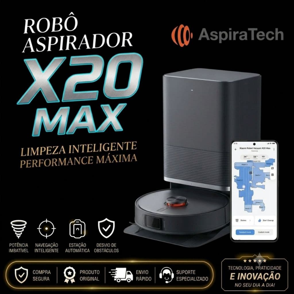 Robot Vacuum Xiaomi X20 Max Original | Robô Aspirador Automático 220V- Original Excelente