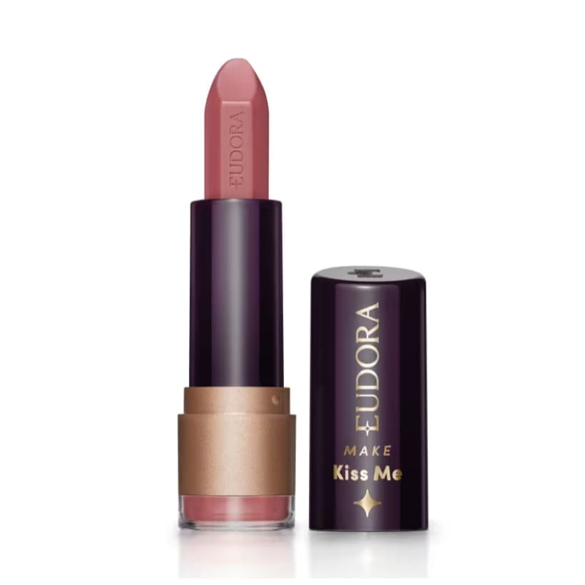 Batom Matte Pink Nude Eudora Make Kiss Me 3,7g