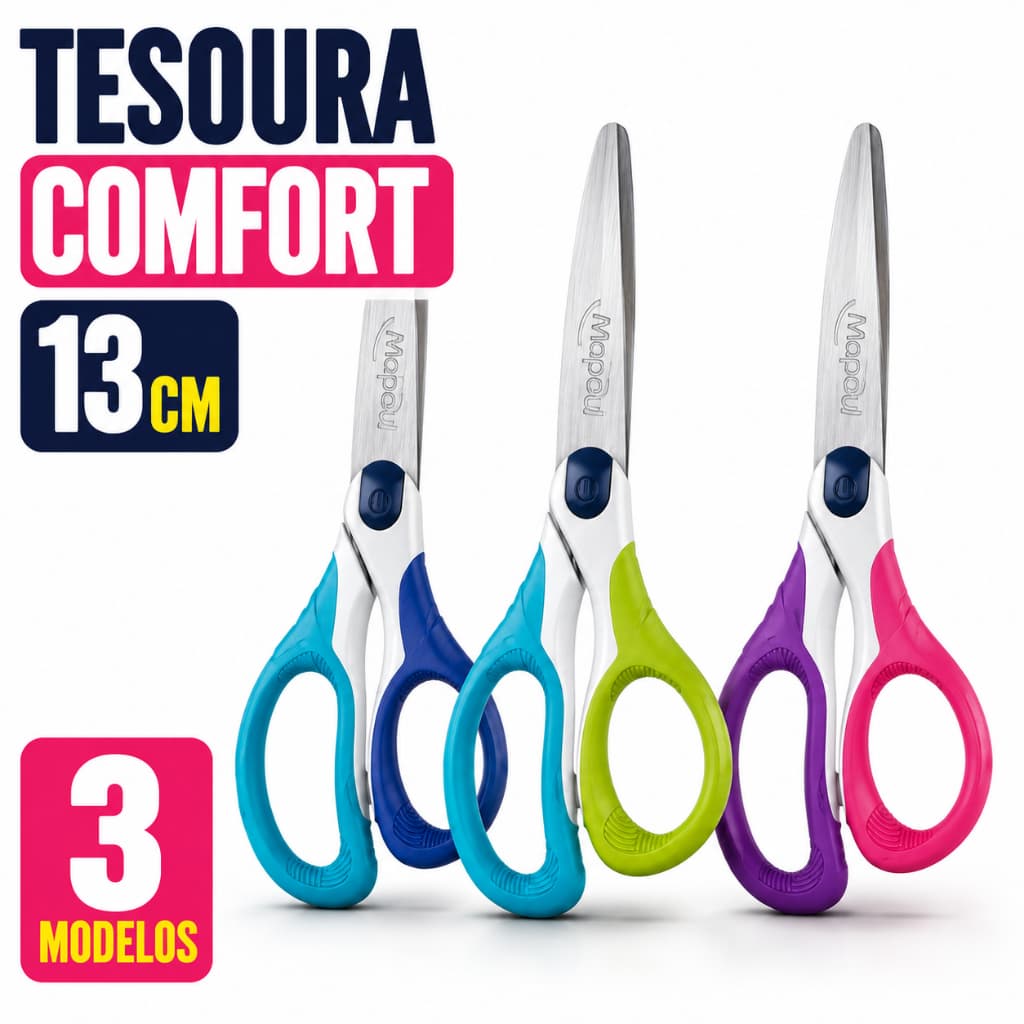 Tesoura Escolar Comfort 13cm MAPED