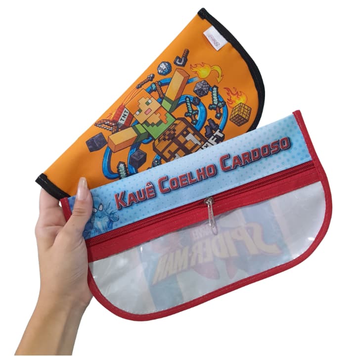 Porta Higiene Bucal Infantil Escolar Personalizado Com Nome Estojo Creme Dental
