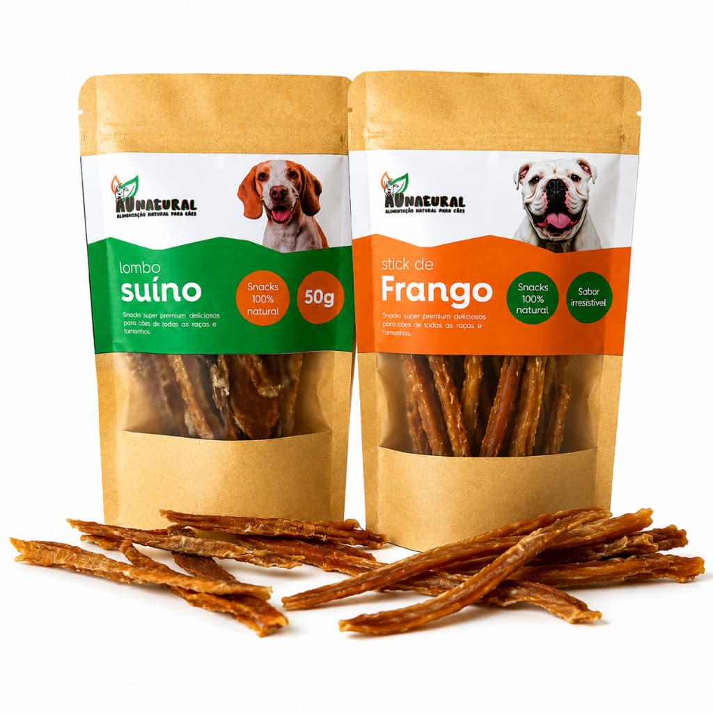 Petisco Desidratado 100% Natural Cães Gatos Cachorros