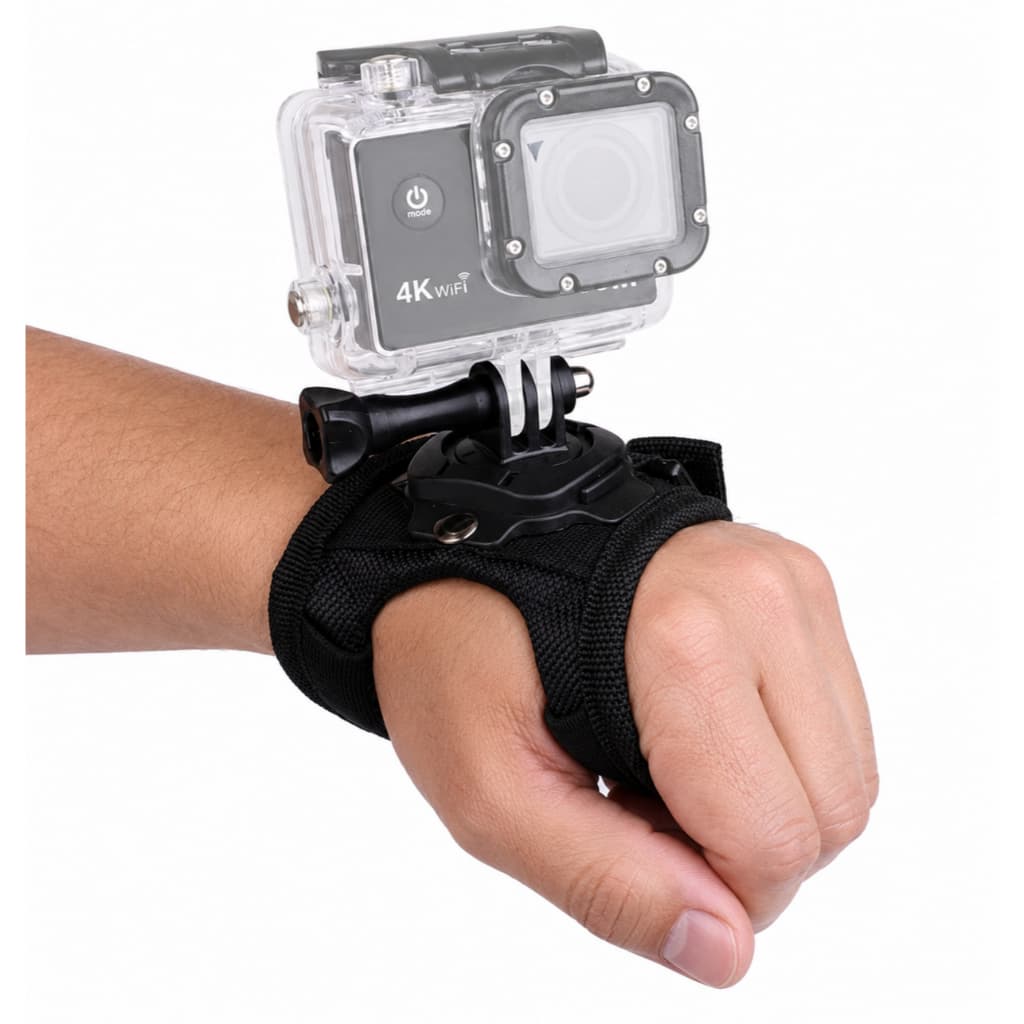 Suporte Punho Alça 360° Mão Pulso P/ Câmera de Ação GoPro Eken Akaso Action 4K Sjcam