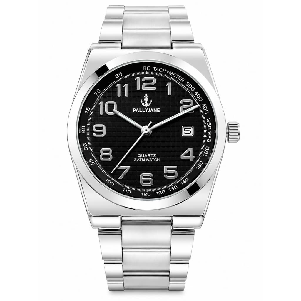 Relógio Masculino Premium Prata Aço Inox Resistente à Água Com Calendário