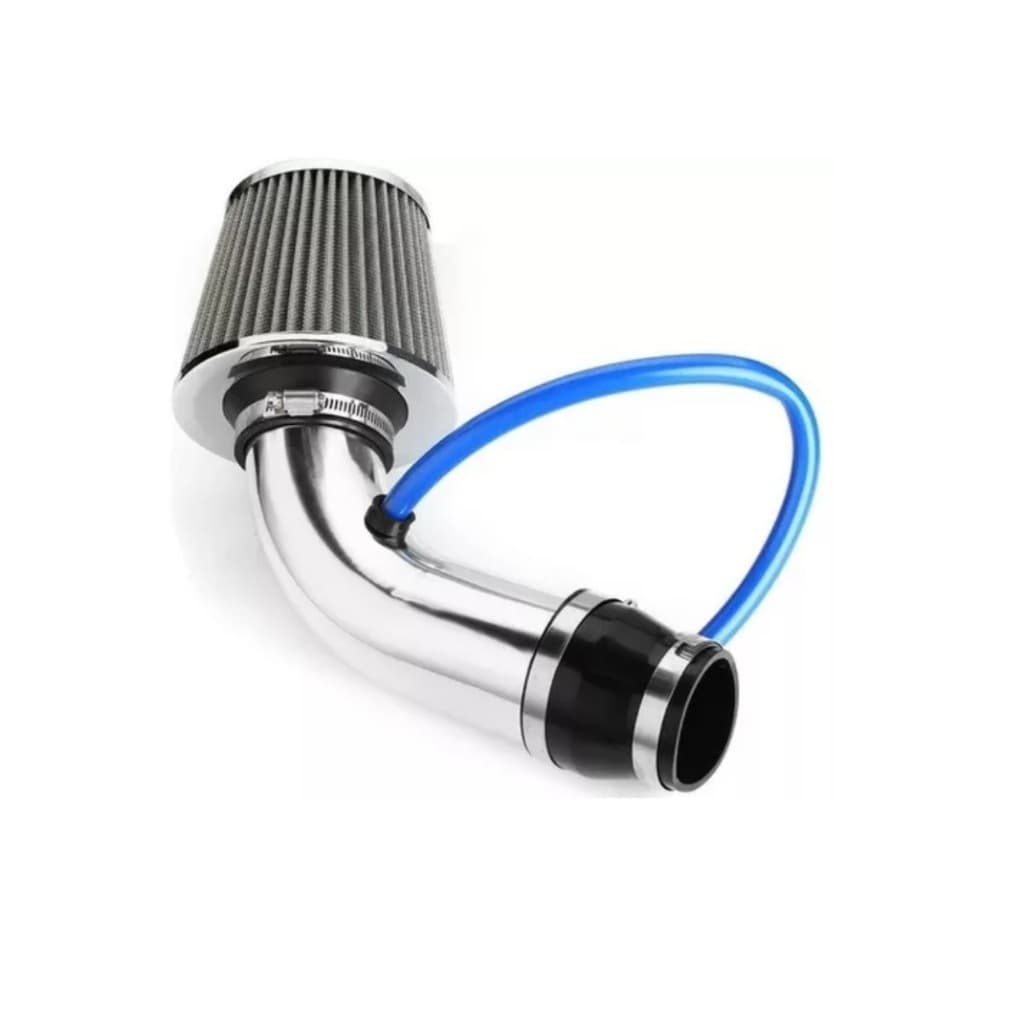 Kit Intake Filtro De Ar Esportivo Universal 3 Polegadas - Consulte Compatibilidade - Cores Conforme Disponibilidade.