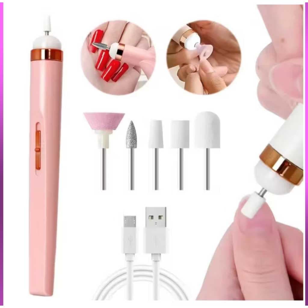 Lixadeira Elétrica de Unha com Recarga USB Portátil