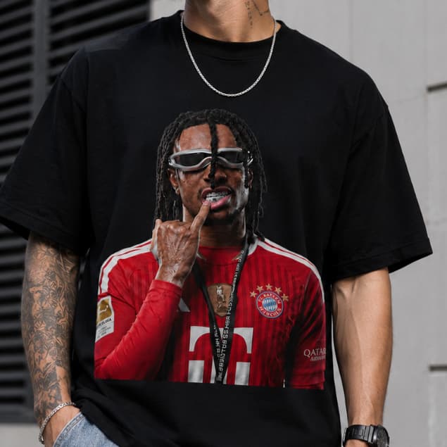Camiseta Masculina Oversized Estampada Streetwear Manga Curta Olise