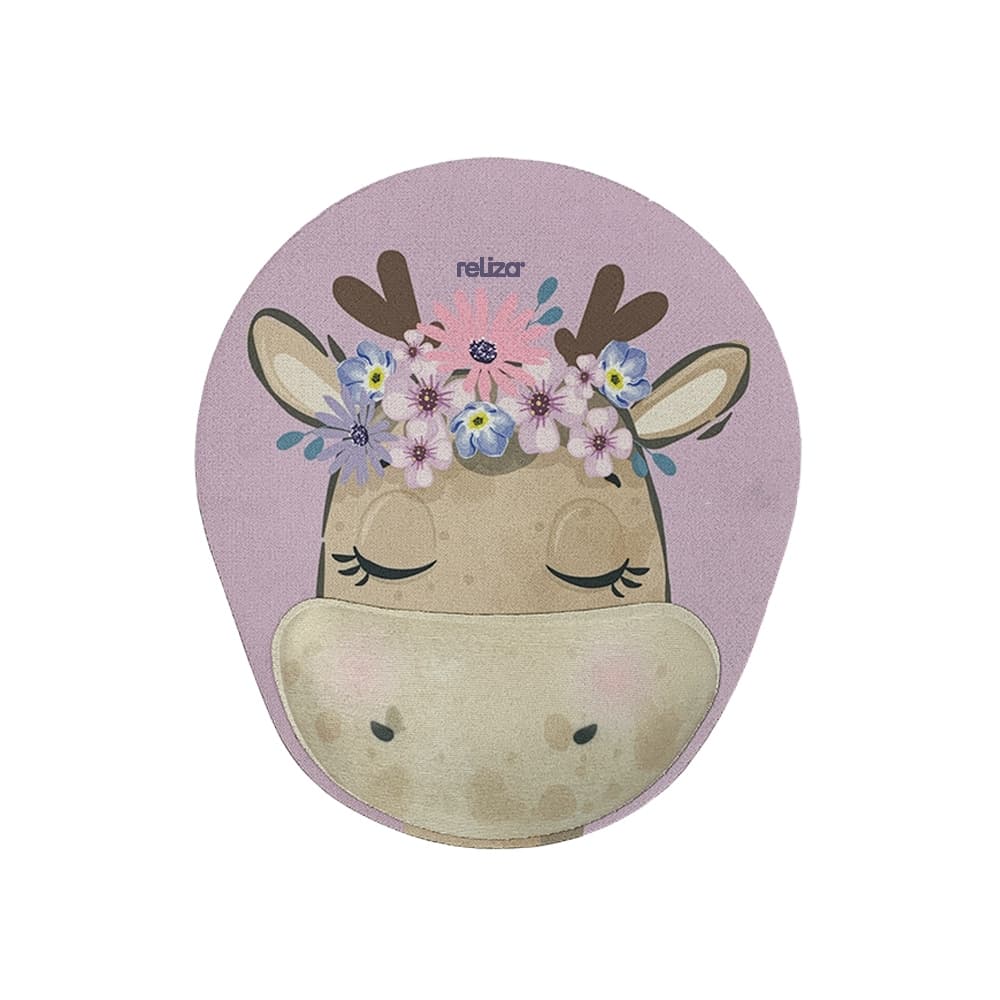 Mousepad Ergonômico Comfort Fun Girafa Reliza