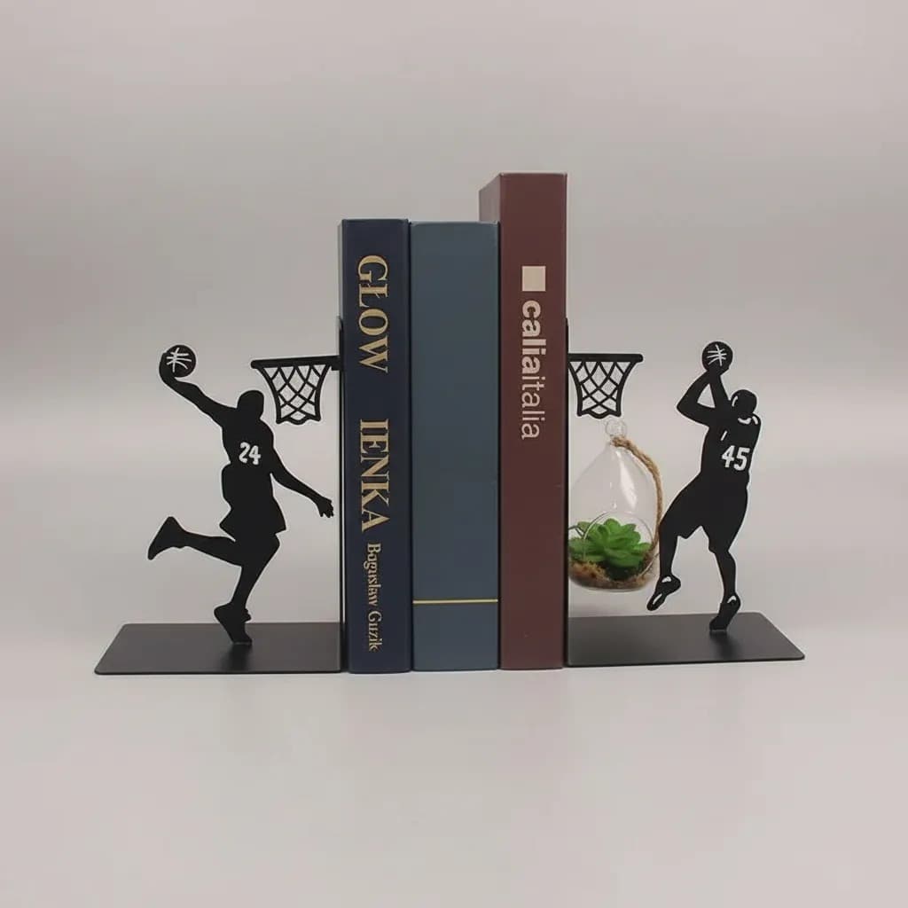Aparador De Livros Basquete Organizador Decorativo Basketbal