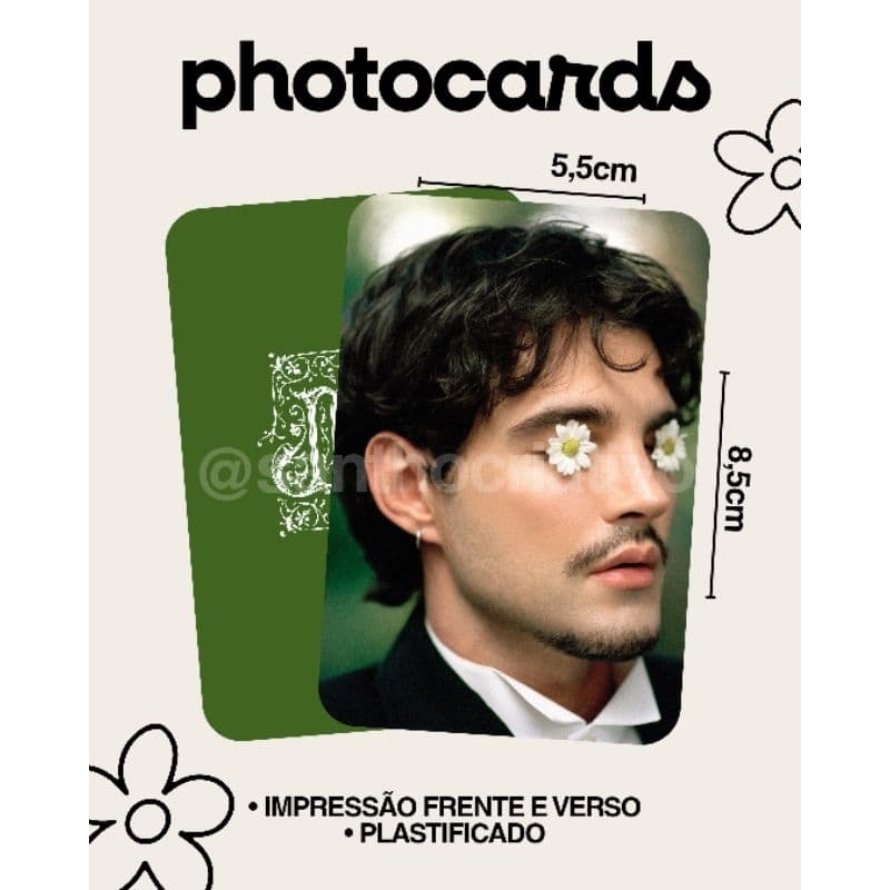 Photocards do Jão | Frente e Verso | Plastificado | Colecionável | Photocards | BTS