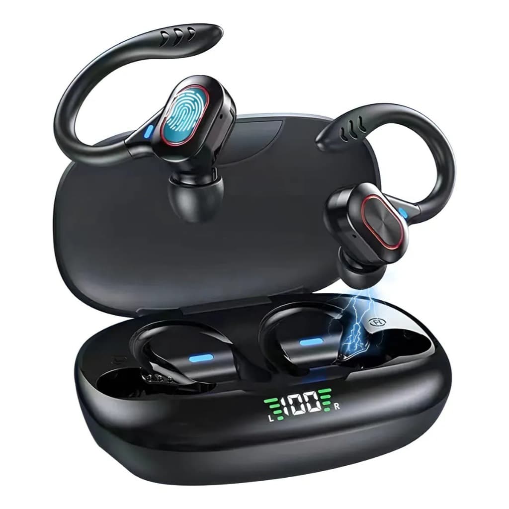 Fone de Ouvido JSKJ S730 TWS Bluetooth com Microfone, para Esportes e Gamer