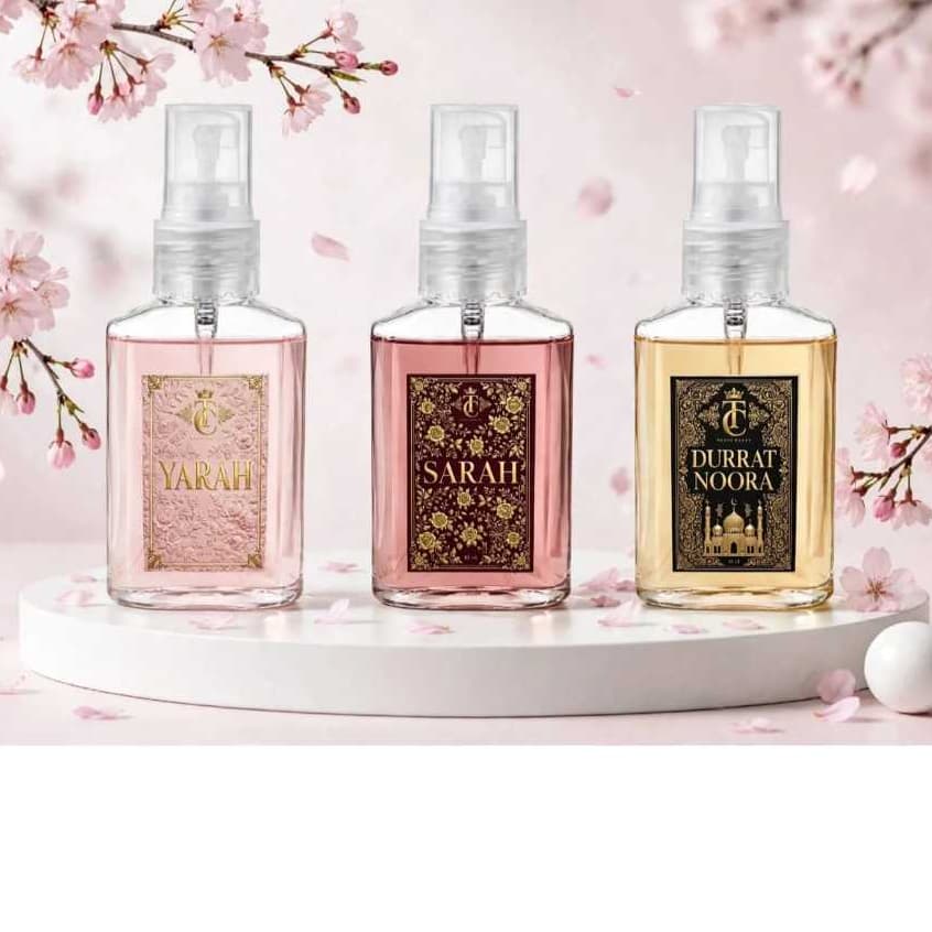 Kit 3 Body Splash Feminino 60ml – TC PERFUMARIA - Inspirados em Fragrâncias Árabes de Sucesso