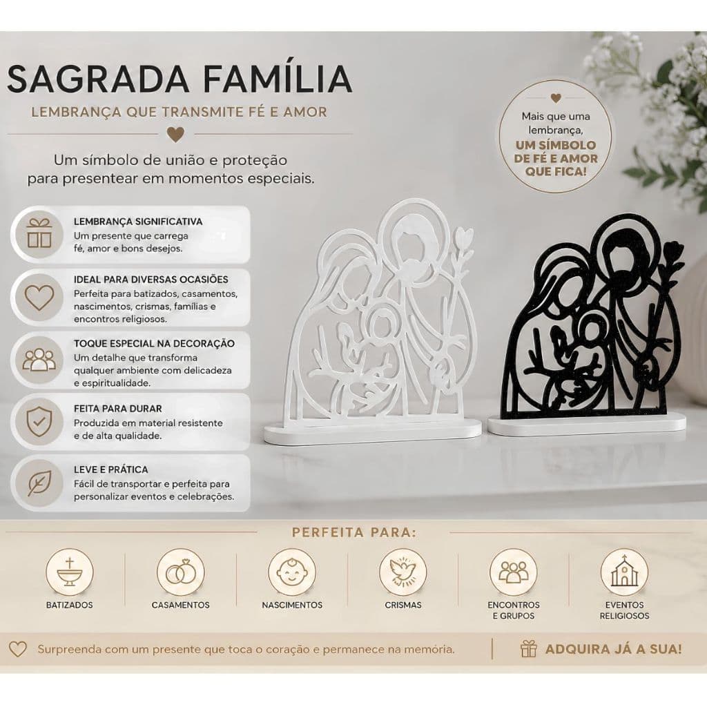 30 sag familia + 30 polaroid coração NA COR PRETA