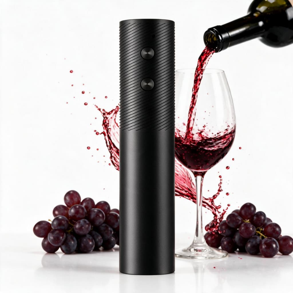 Abridor de Vinho Elétrico Recarregável via USB, Abridor de Garrafa Automático, Super Forte