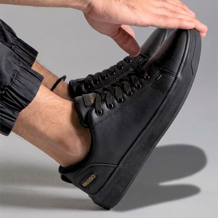 SAPATENIS MASCULINO EM COURO SINTÉTICO CASUAL MUSGO INVERNO DIA A DIA