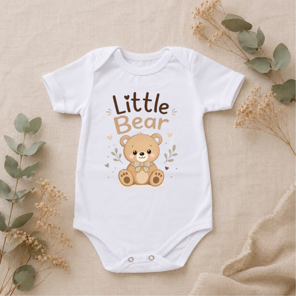 Body Infantil Manga Curta 100% Algodão Gola Envelope Bebê Menino Menina P ao G Confortável