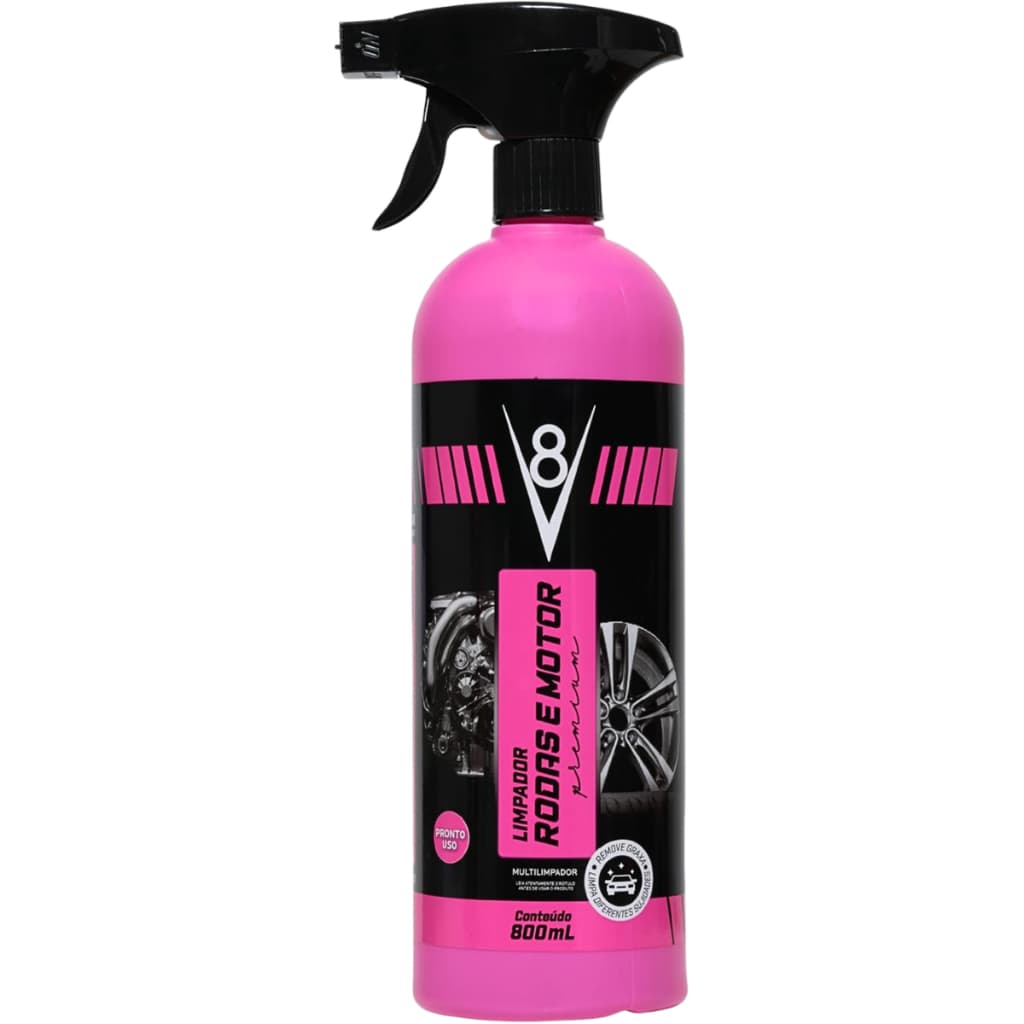 Limpador automotivo de rodas e motor V8 800 ml