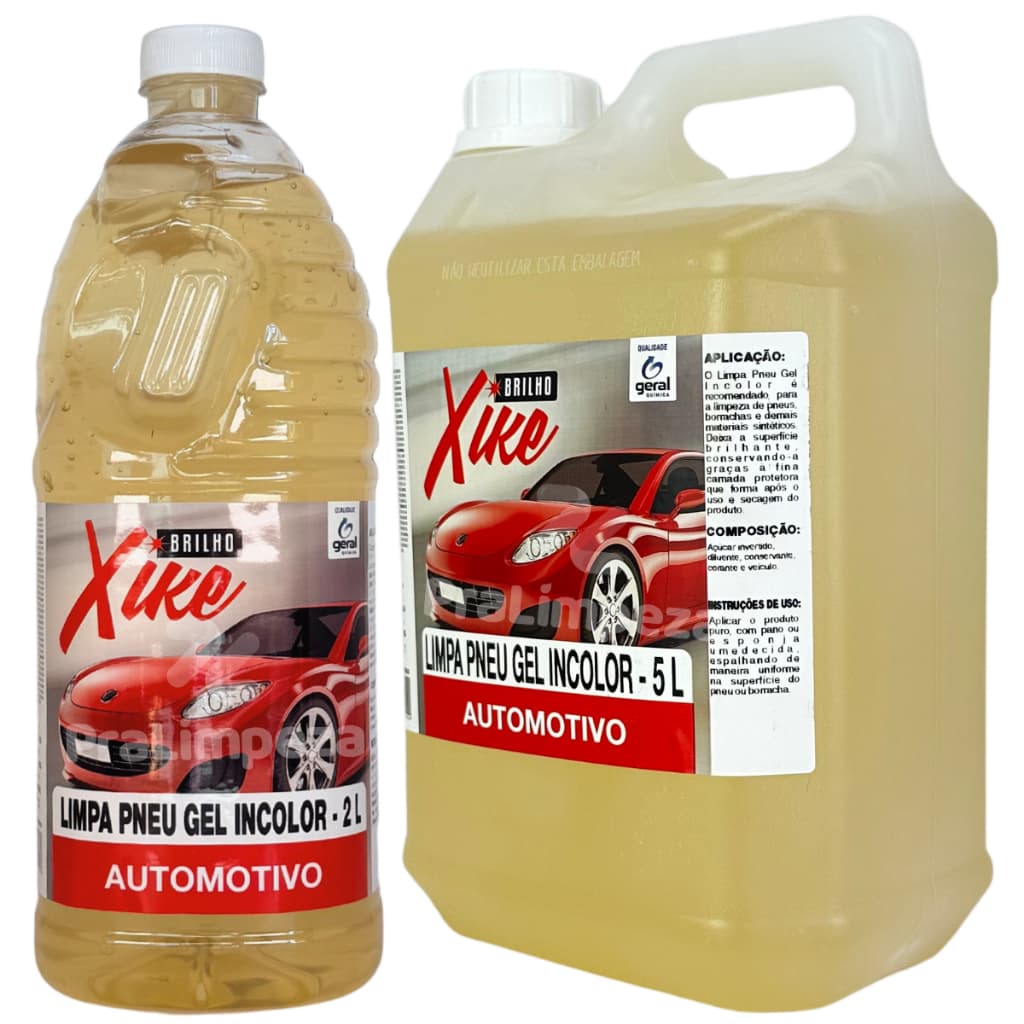 Limpa Pneu Gel Pretinho Baba de Camelo Incolor Brilho Molhado Para Pneus Carro Moto Borracha