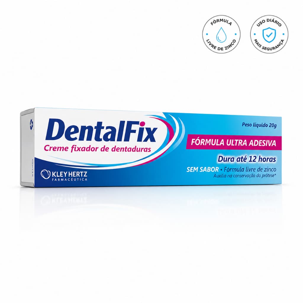 DentalFix Creme Fixador de Dentaduras 20g – 1 Unidade | Fórmula Ultra Adesiva | Livre de Zinco