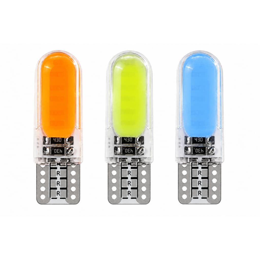 2 Unidade Lâmpada Forte Silicone T10 Led 12 Leds
