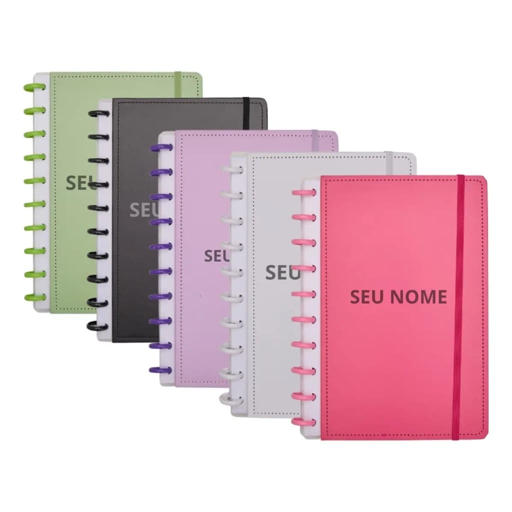 Caderno Inteligente Personalizado com Nome 80 Folhas