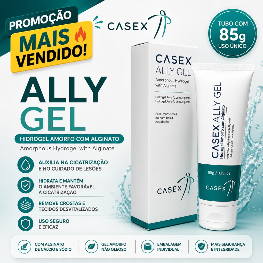 Hidrogel Pomada Gel Amorfo com Alginato 85g Casex - Amorphous Hydrogel With Alginate