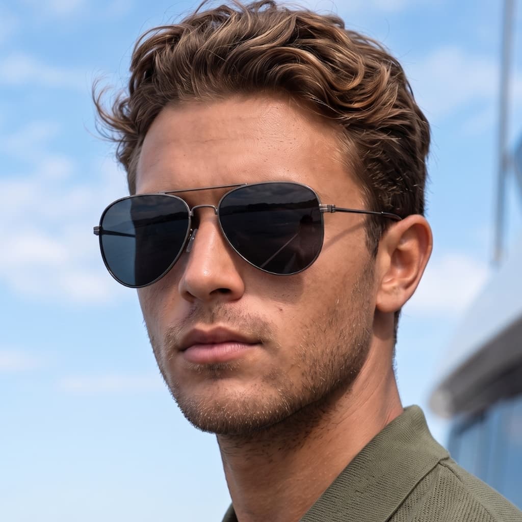 Óculos de Sol Aviador Escuro Premium Polarizado Classico Atemporal Piloto uv400 Masculino Feminino