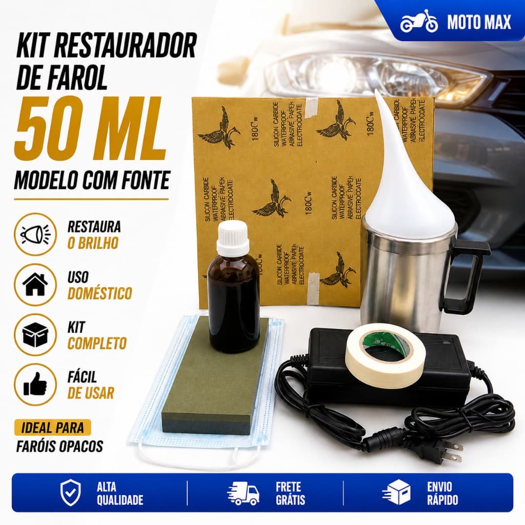 220V Polímero Revitalizador De Faróis C Copo De Polimento A Vapor 50ml Para Carros E Moto Vidro Kit De Farol