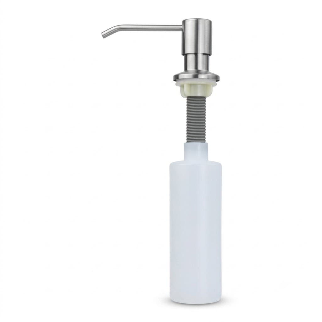 Dispenser De Embutir Pia Detergente Sabonete Líquido Aço Inox 300ml Dosador Bancada