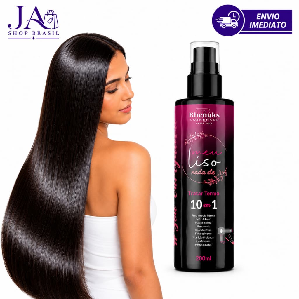 Spray Finalizador Liso Obrigatório 200ml Proteção Térmica Reconstrução Finalizador Capilar Liso