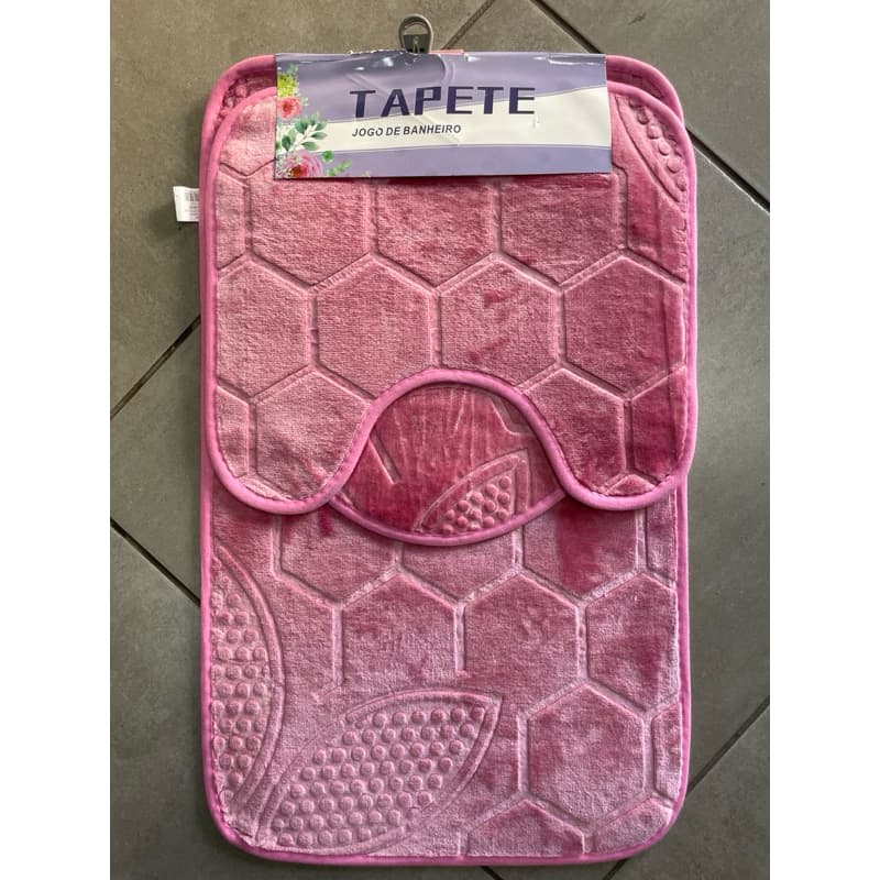 Jogo de Banheiro Tapete 3 Peças Envio Imediato