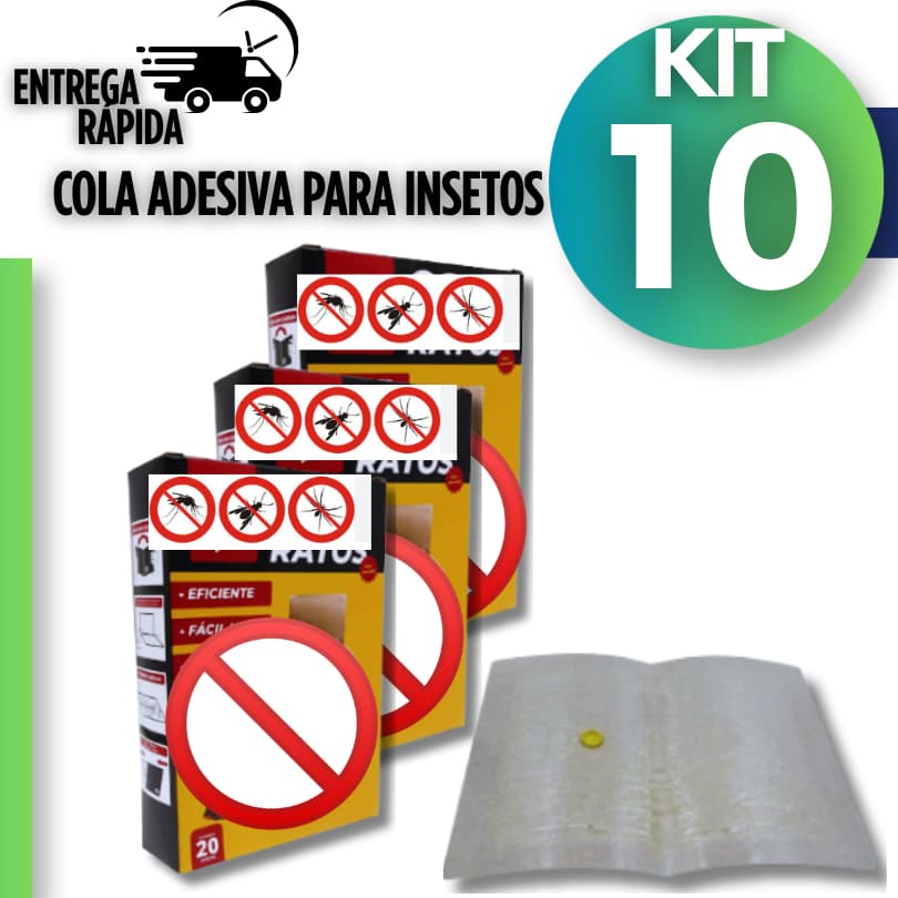 Placa Adesiva Alta Fixação Controle de Pragas Sem Químicos