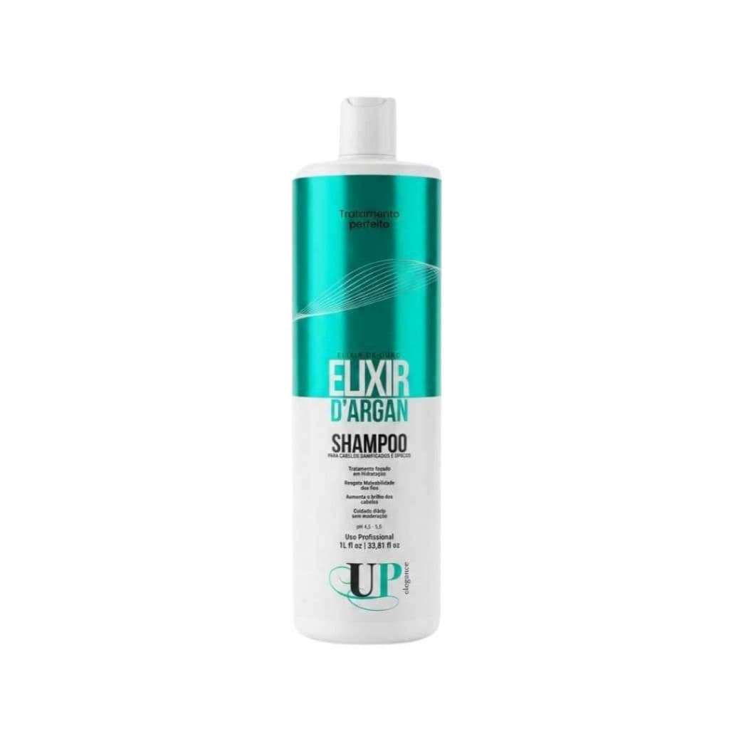 SHAMPOO 1L ELIXIR ARGAN - HIDRATAÇÃO, CRESCIMETO E MALEABILIDADE UP ÉLEGANCE