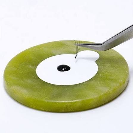 Pedra Jade para extensão de cílios - Suporte para cola - Alongamento