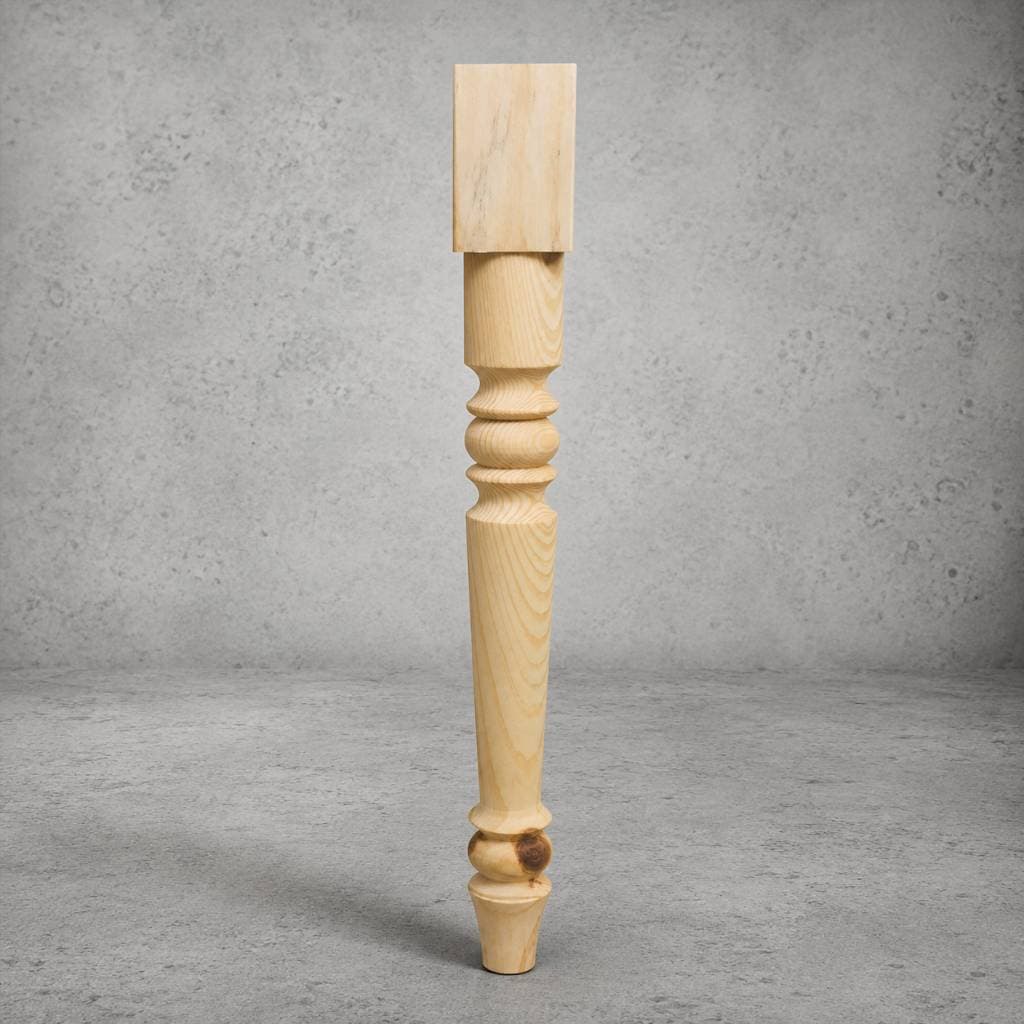 PÉS TORNEADOS EM MADEIRA MACIÇA DE PINUS – 60 CM - Decorativo suporte móveis - ESCOLHA A QUANTIDADE